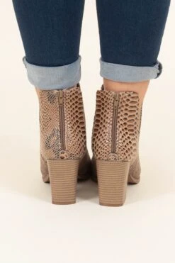 That's So Diva Booties, Taupe 12 That's So Diva Booties, Taupe -Chic Soul Store That sSoDivaBooties Taupe 9688