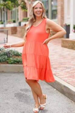 That's What I Want Dress, Coral -Chic Soul Store That sWhatIWantDress Coral 5