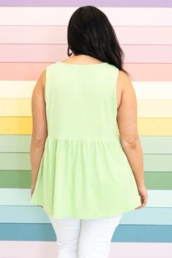 The Girl's Alright With Me Tank, Green -Chic Soul Store TheGirl sAlrightWithMeTank Green 2275