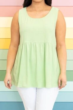 The Girl's Alright With Me Tank, Green -Chic Soul Store TheGirl sAlrightWithMeTank Green 2276