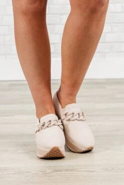 The Higher The Shoe Sneaker, Ivory -Chic Soul Store TheHigherTheShoeSneaker Ivory