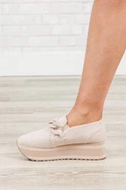 The Higher The Shoe Sneaker, Ivory -Chic Soul Store TheHigherTheShoeSneaker Ivory 4
