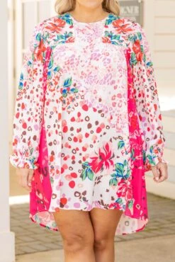 The Identical Dress, Rose-Fuchsia -Chic Soul Store TheIdenticalDress Rose Fuchsia 8581