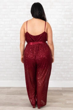 The Less You Know Jumpsuit, Wine -Chic Soul Store TheLessYouKnowJumpsuit Wine 9839