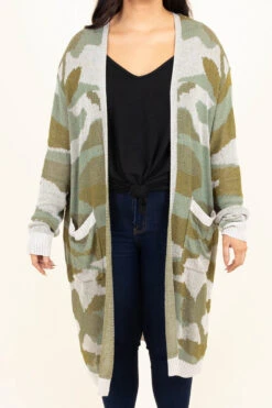 The Right Moment Cardigan, Olive -Chic Soul Store TheRightMomentCardigan Olive 0746