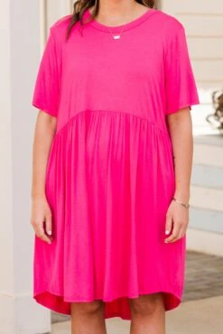 The Sawyer Dress, Fuchsia 12 The Sawyer Dress, Fuchsia -Chic Soul Store TheSawyerDress Fuchsia 2