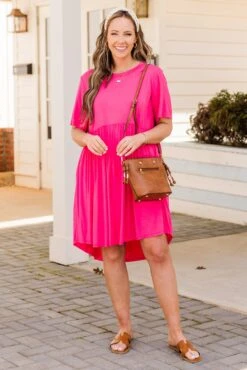The Sawyer Dress, Fuchsia 10 The Sawyer Dress, Fuchsia -Chic Soul Store TheSawyerDress Fuchsia 4