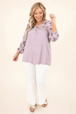 The Smell Of Memories Top, Lilac -Chic Soul Store TheSmellOfMomeriesTop Lilac 9253