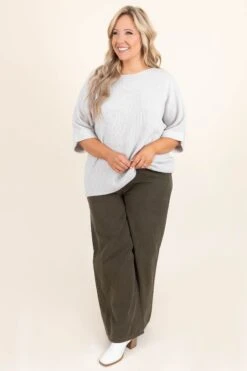 The Sweetest Destination Pants, Dark Olive -Chic Soul Store TheSweetestDestinationPants DarkOlive 2