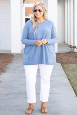Always Loving Mom Jeans, White -Chic Soul Store TheThrillOfTheDaySweater FadedDenim 2