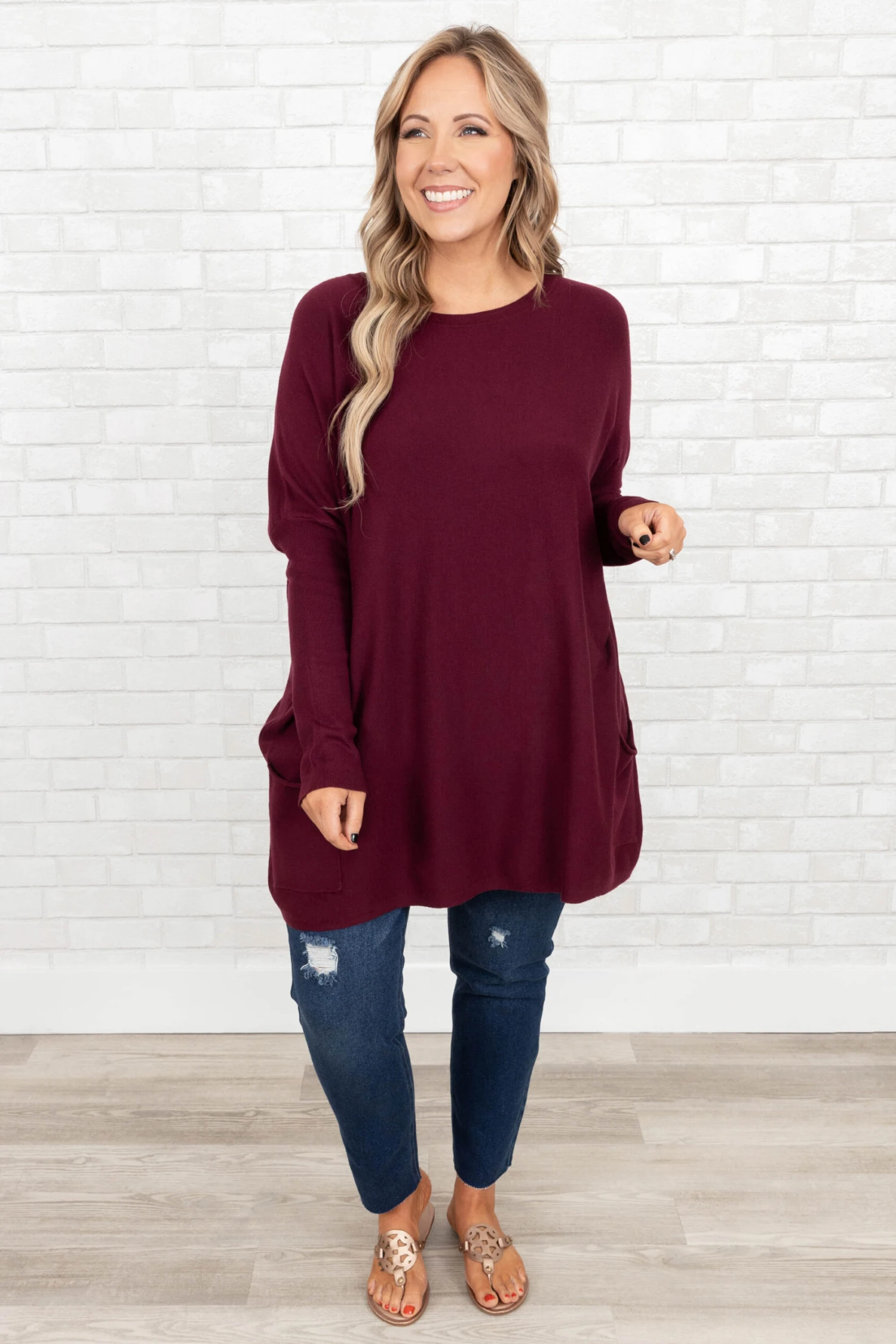 The Thrill Of The Day Sweater, Mulberry 4 The Thrill Of The Day Sweater, Mulberry - Image 2