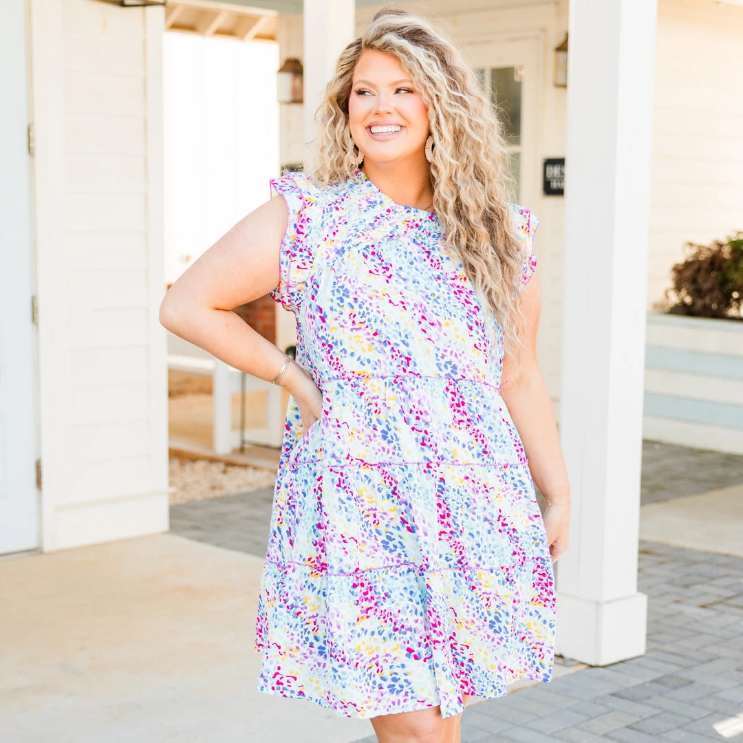 The Time Is Right Dress, Mint Mix 3 The Time Is Right Dress, Mint Mix