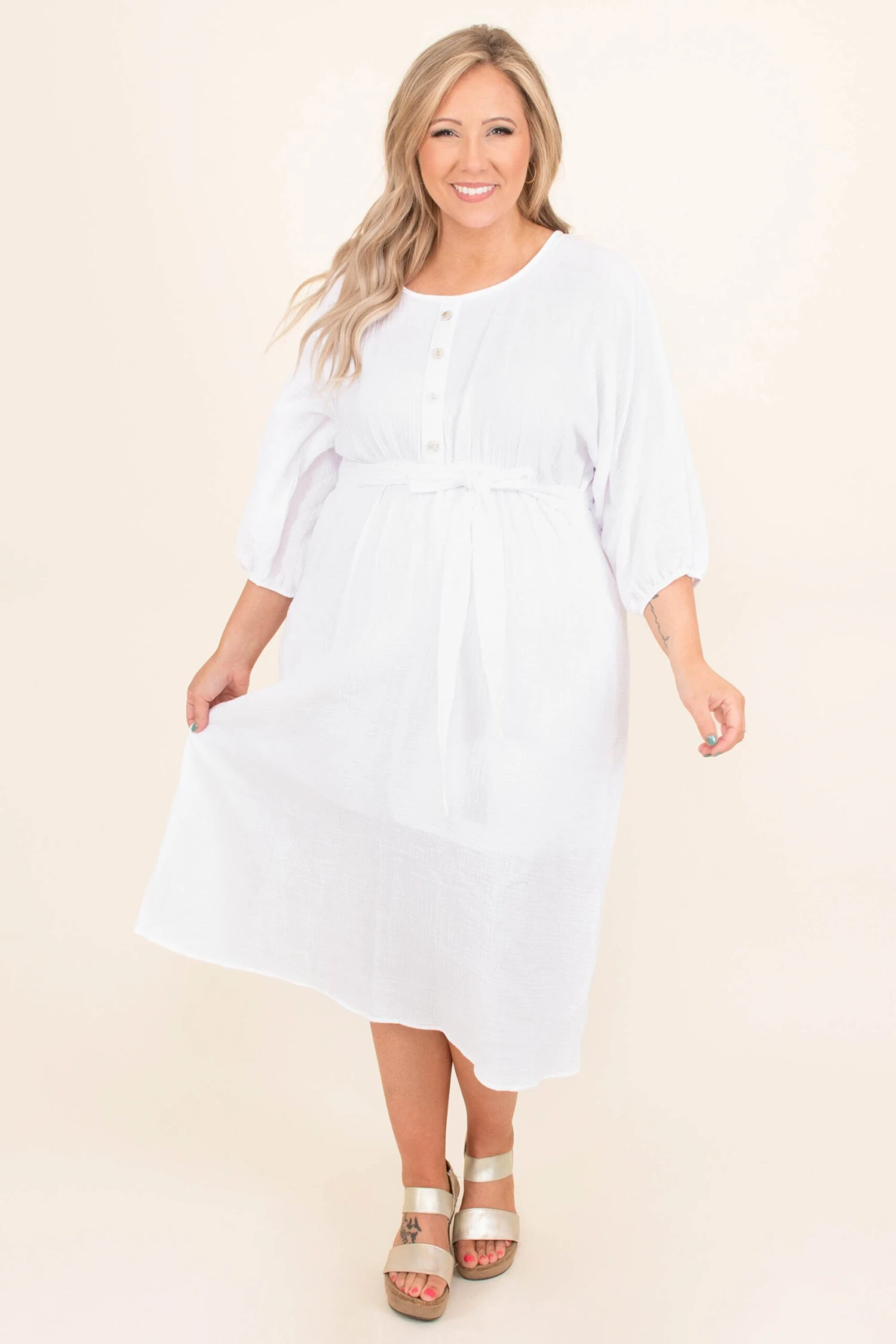 The Voice Within Dress, Off White 4 The Voice Within Dress, Off White - Image 2