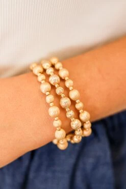 The Way Things Go Bracelet Set, Gold