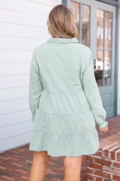 There I Was Dress, Washed Seafoam -Chic Soul Store ThereIWasDress WashedSeafoam 0250
