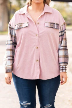 There You Are Shacket, Pink -Chic Soul Store ThereYouAreShacket Pink 7356