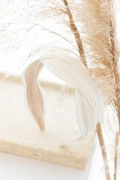 Think A Happy Thought Headband, Ivory