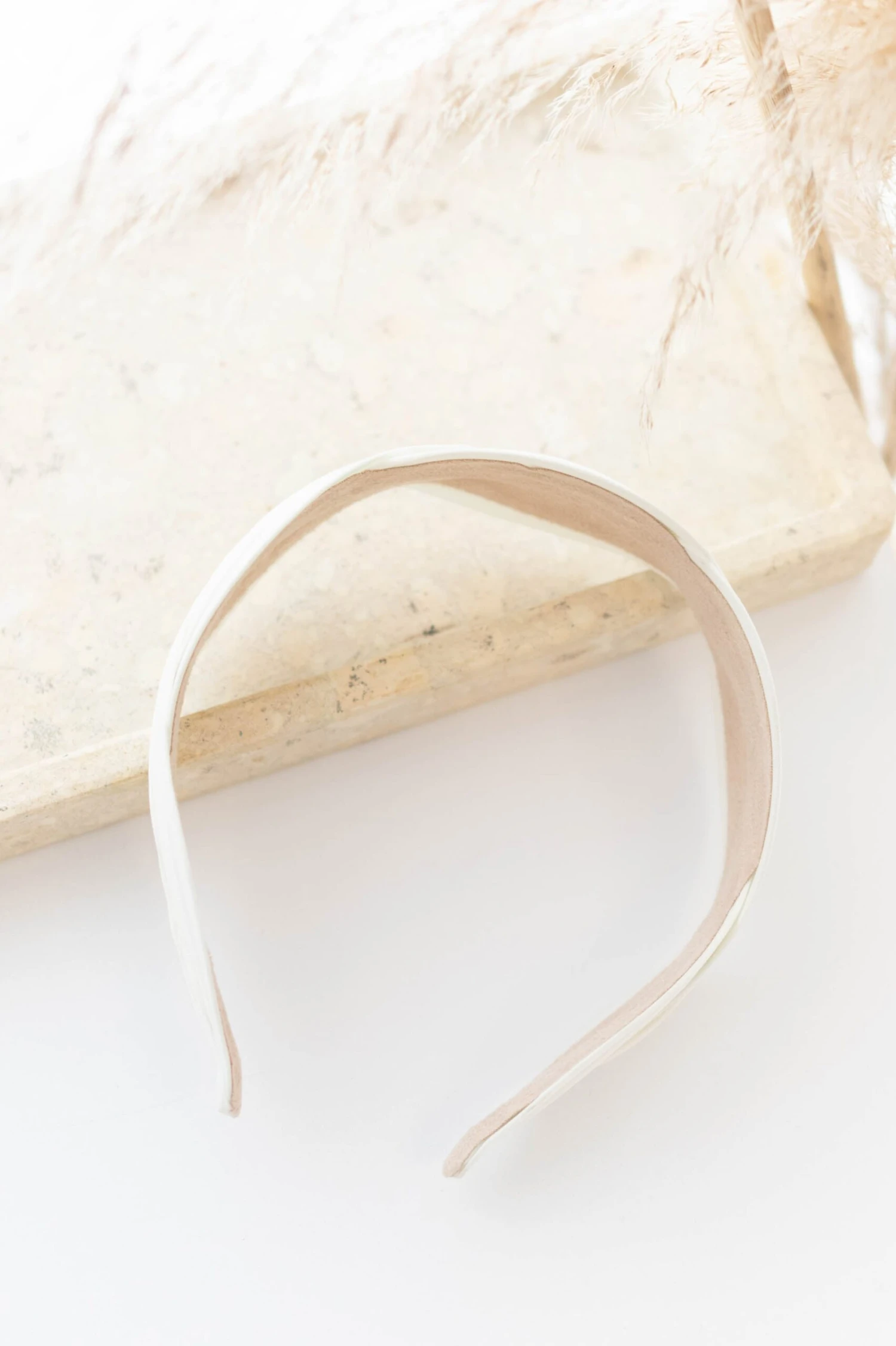 Think A Happy Thought Headband, Ivory 7 Think A Happy Thought Headband, Ivory - Image 5