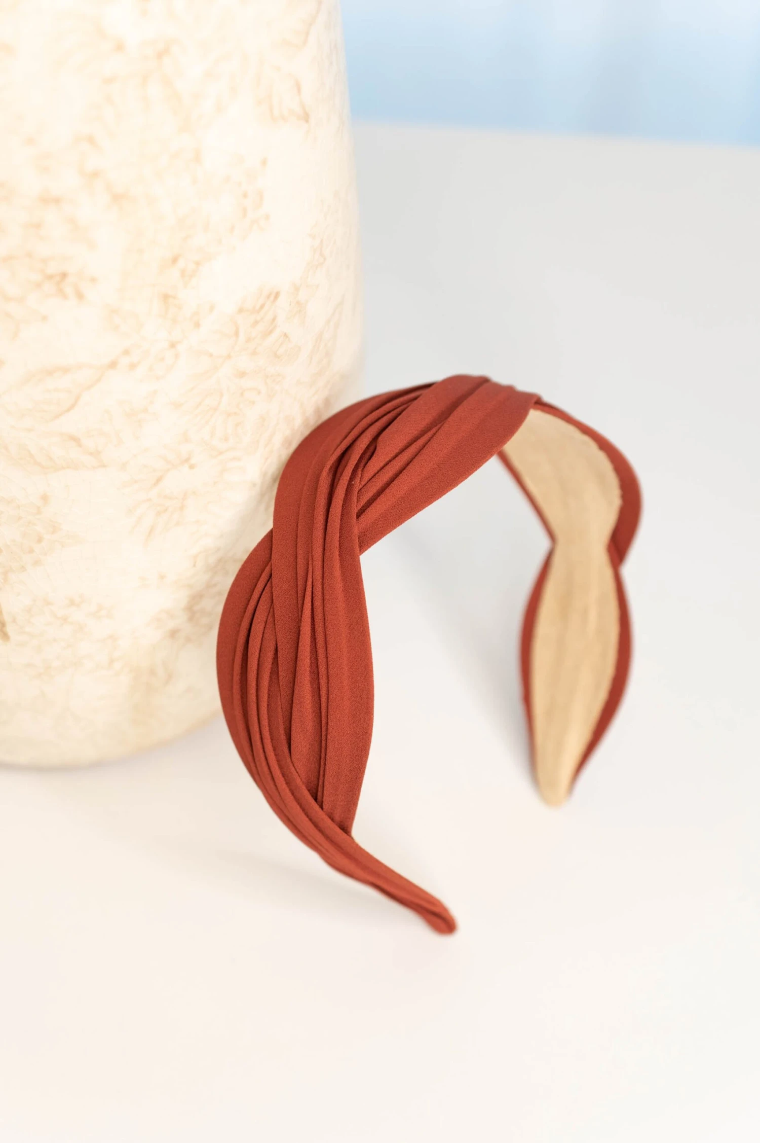 Think A Happy Thought Headband, Rust 4 Think A Happy Thought Headband, Rust - Image 2