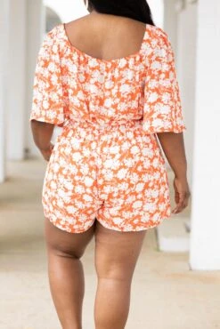 Thinking Positively Romper, Tomato 12 Thinking Positively Romper, Tomato -Chic Soul Store ThinkingPositivelyRomper Tomato 17