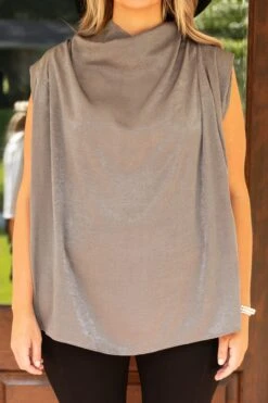 This Is For Us Blouse, Charcoal 11 This Is For Us Blouse, Charcoal -Chic Soul Store ThisIsForUsBlouse Charcoal 2
