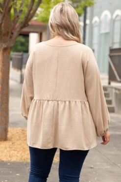 This Is Real, This Is Me Top, Taupe 12 This Is Real, This Is Me Top, Taupe -Chic Soul Store ThisIsReal ThisIsMeTop Taupe 1109