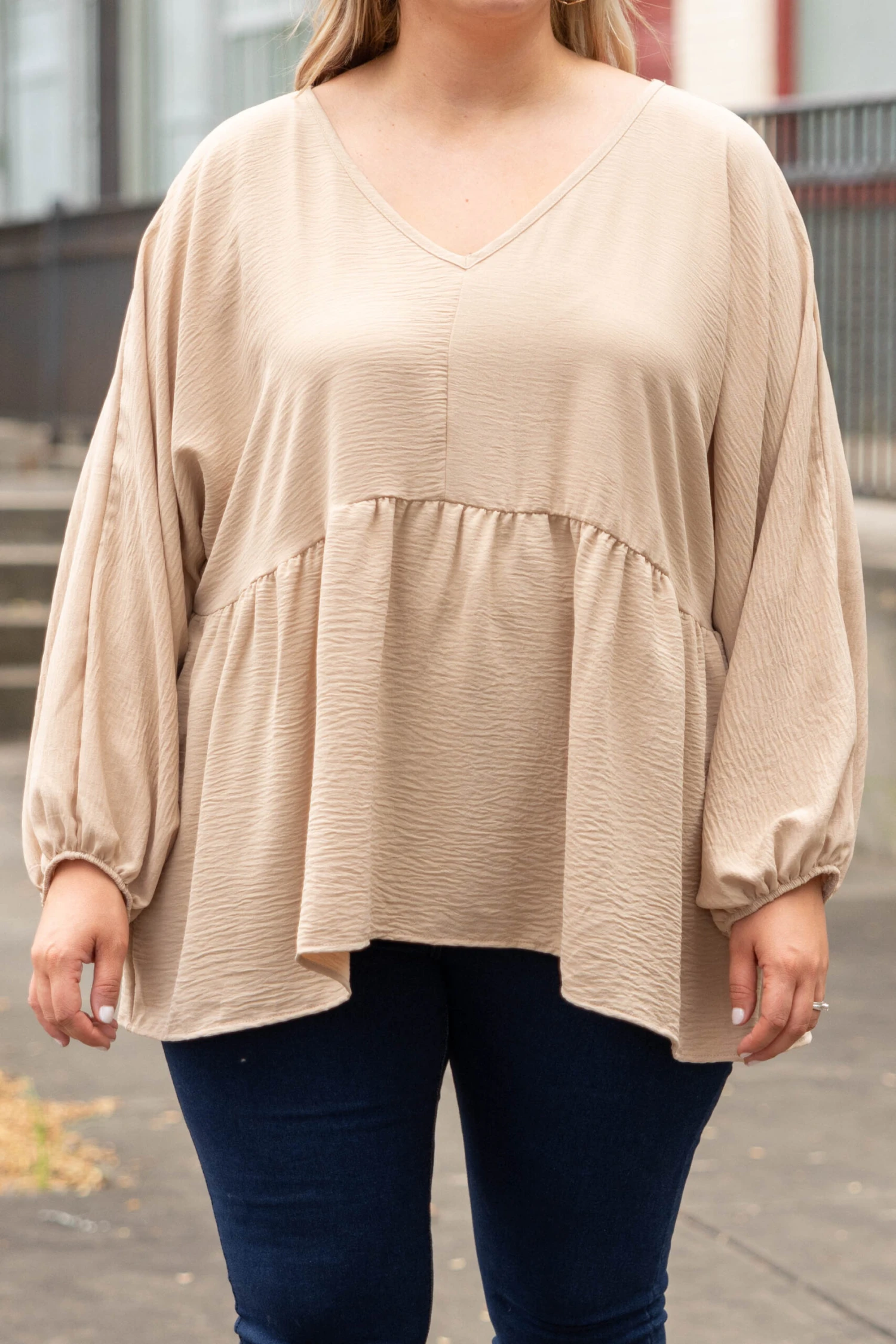 This Is Real, This Is Me Top, Taupe 6 This Is Real, This Is Me Top, Taupe - Image 4