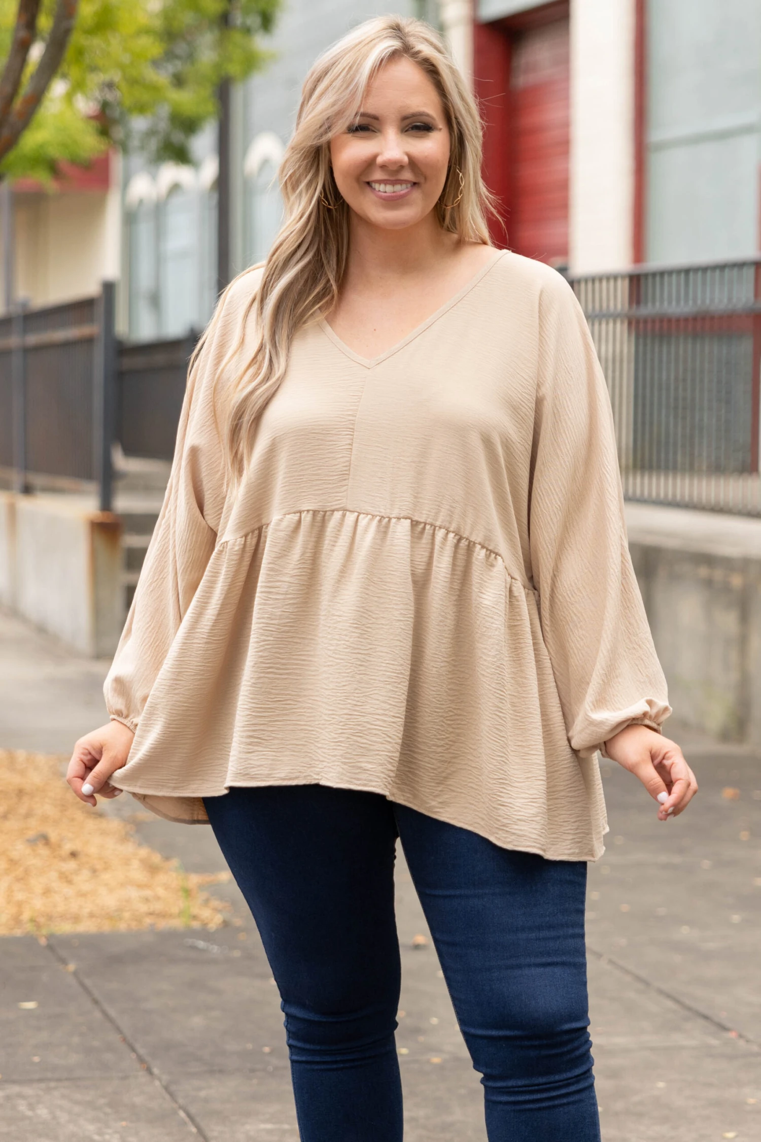 This Is Real, This Is Me Top, Taupe 3 This Is Real, This Is Me Top, Taupe