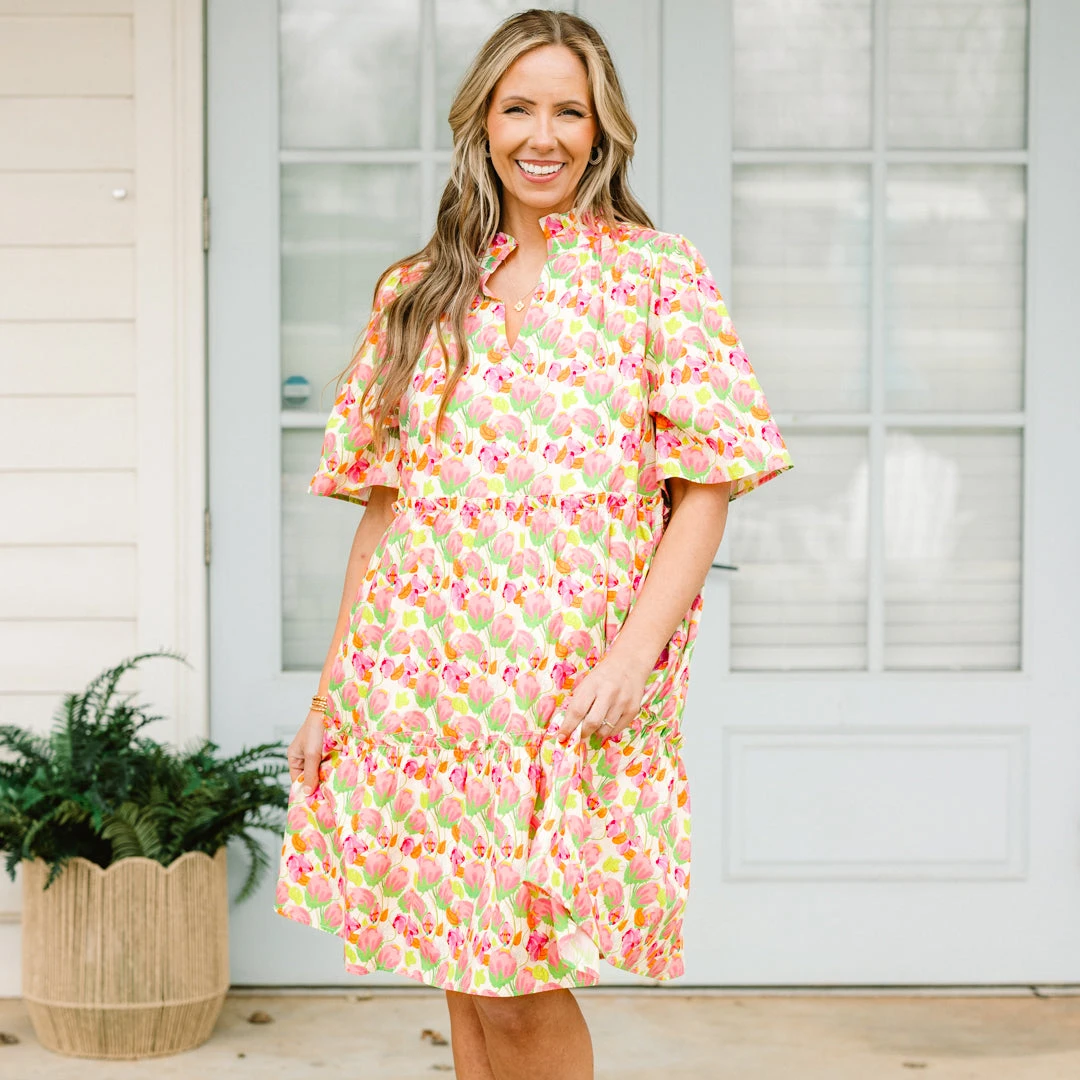 Through The Arbor Dress, Pink 9 Through The Arbor Dress, Pink - Image 7