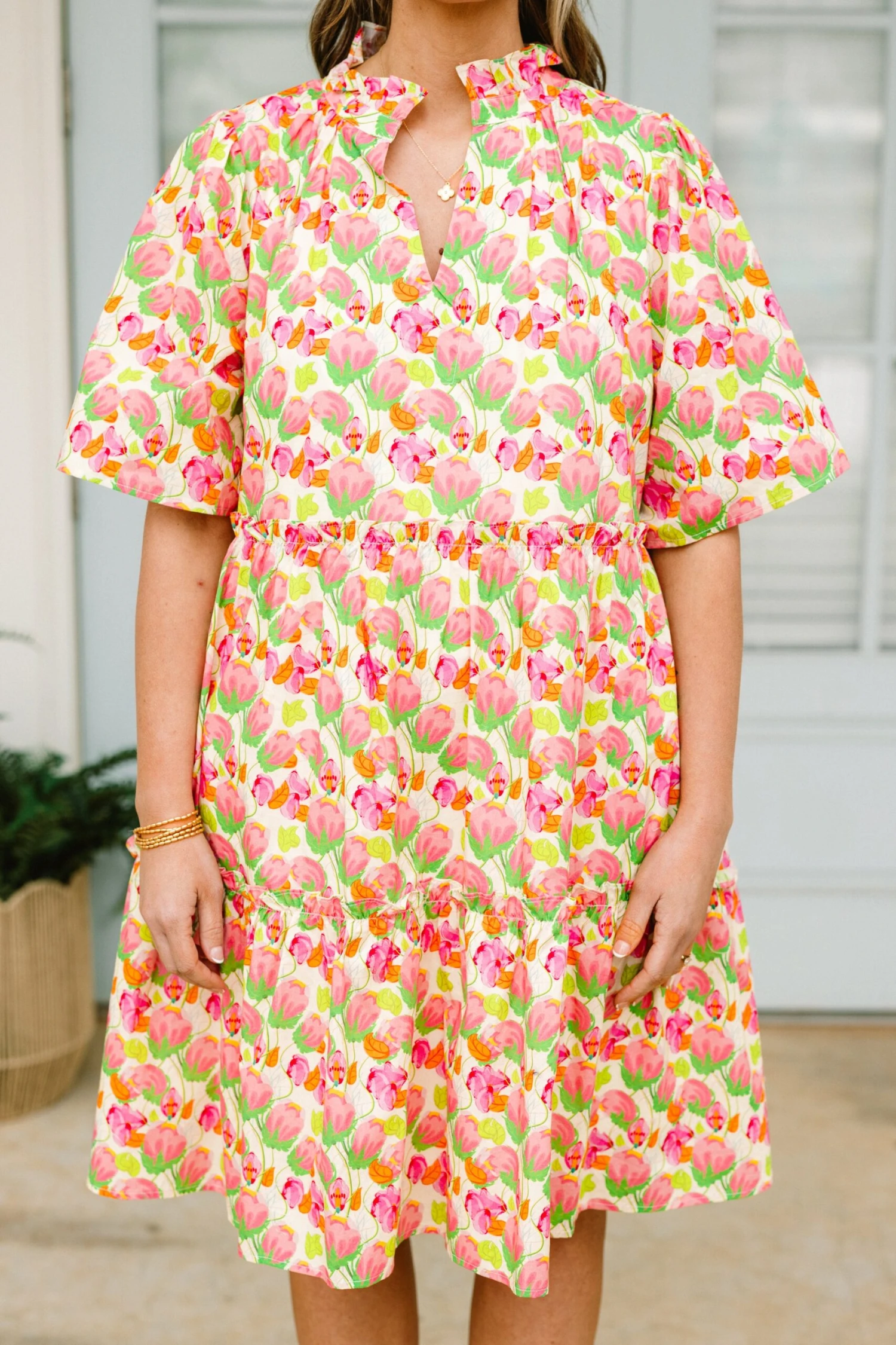 Through The Arbor Dress, Pink 7 Through The Arbor Dress, Pink - Image 5