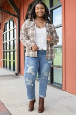 Throw On Coat, Taupe -Chic Soul Store ThrowOnCoat Taupe 5160