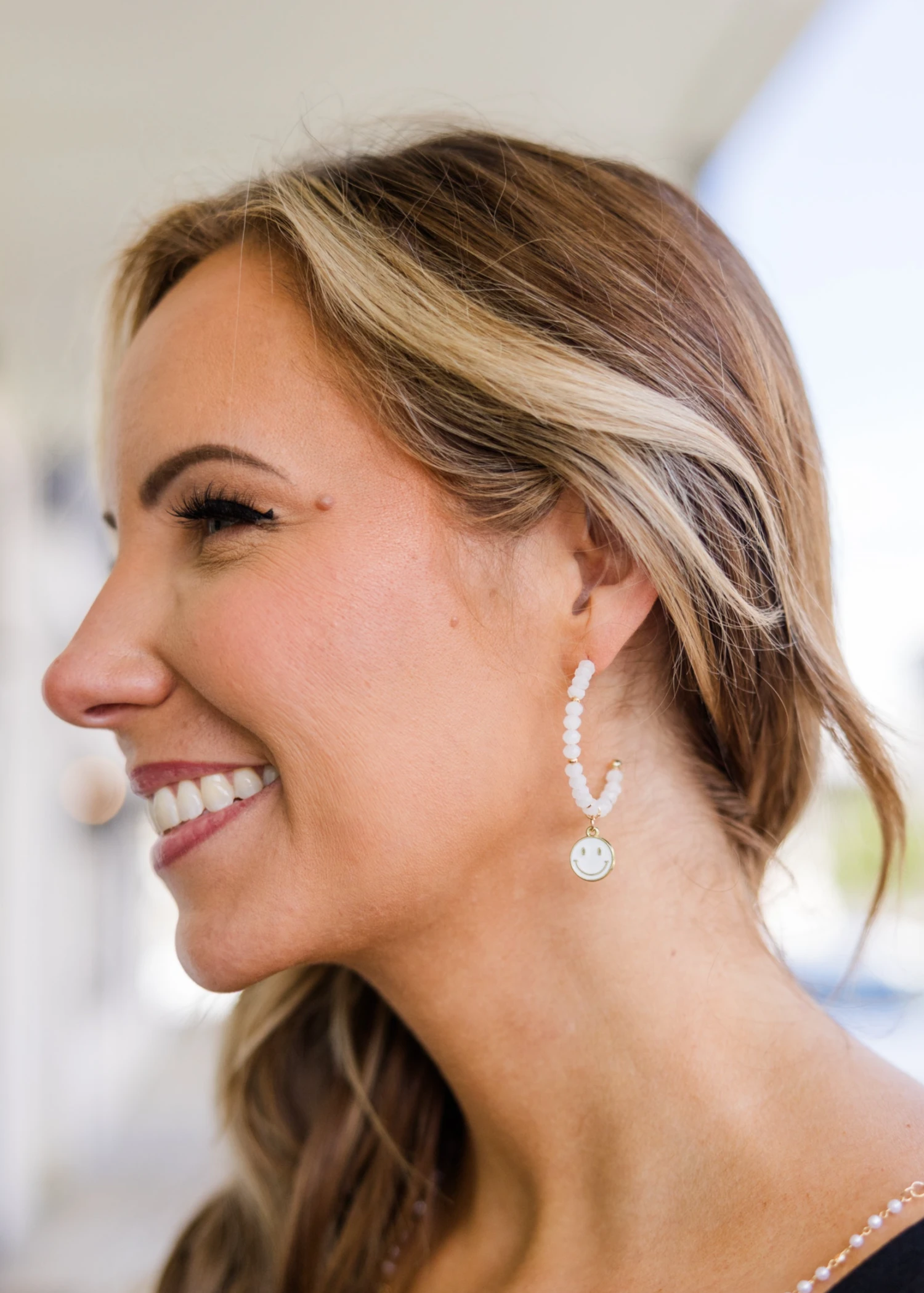 Tickles Me Earrings, White 5 Tickles Me Earrings, White - Image 3