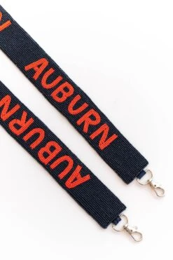 Tiger Town Beaded Purse Strap, Orange Blue -Chic Soul Store TigerTownBeadedPurseStrap OrangeBlue 0358