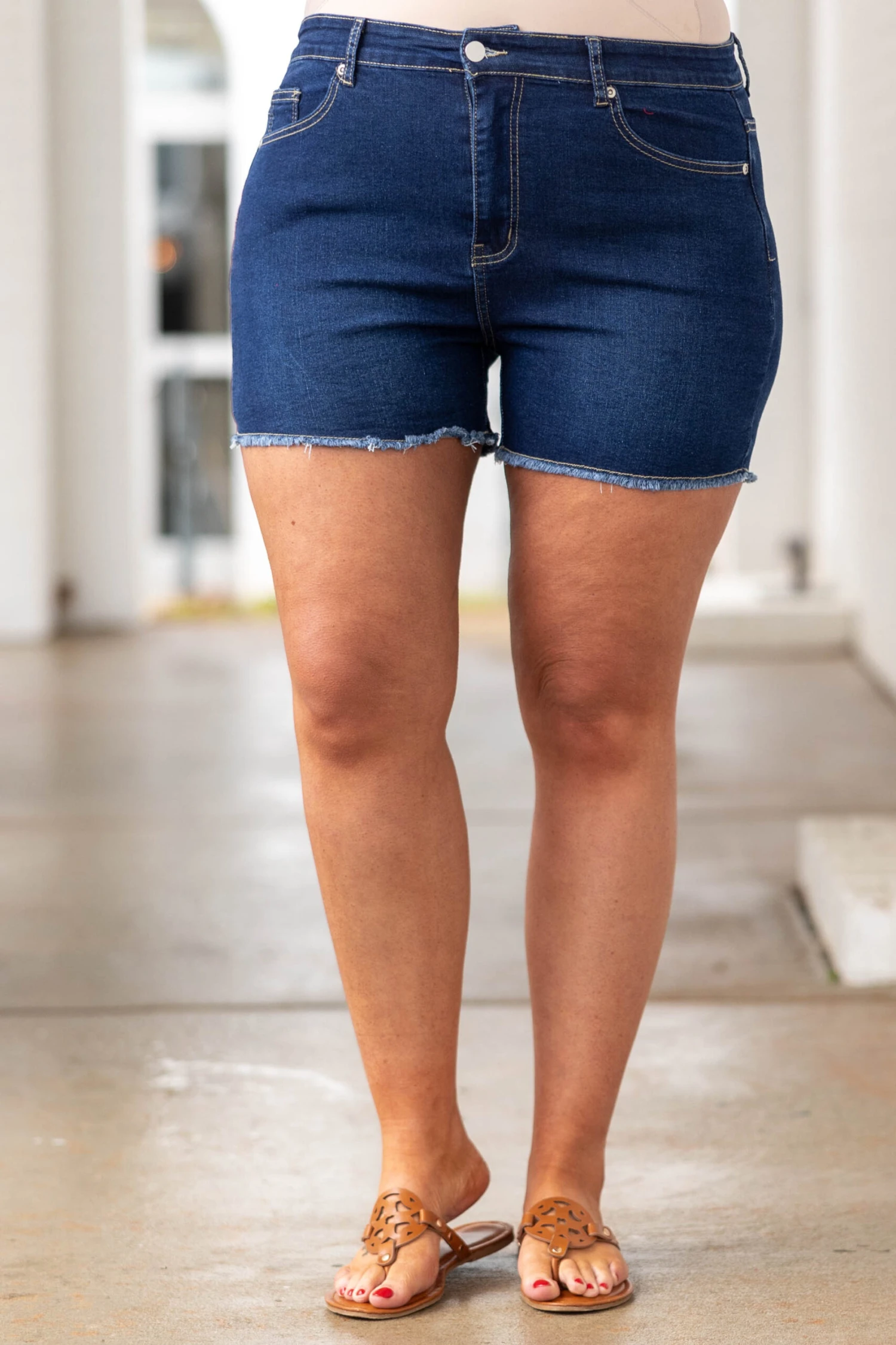 Time In The Sun Shorts, Dark Wash 5 Time In The Sun Shorts, Dark Wash - Image 3