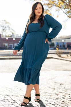 Time To Show It Off Dress, Teal -Chic Soul Store TimeToShowItOffDress Teal