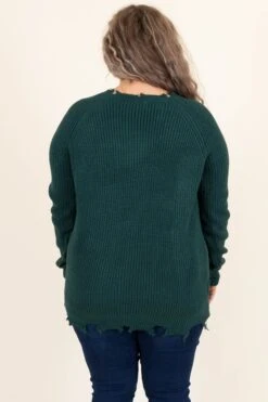 To Be Near You Sweater, Hunter Green -Chic Soul Store ToBeNearYouSweater HunterGreen 9287