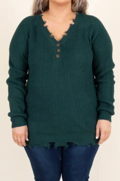 To Be Near You Sweater, Hunter Green -Chic Soul Store ToBeNearYouSweater HunterGreen 9288