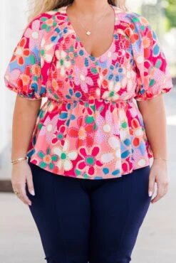 To Be Or Not To Be Top, Pink Multi -Chic Soul Store ToBeOrNotToBeTop PinkMulti 2