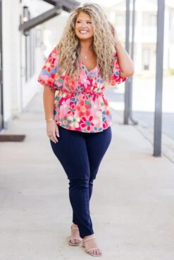 To Be Or Not To Be Top, Pink Multi -Chic Soul Store ToBeOrNotToBeTop PinkMulti 4