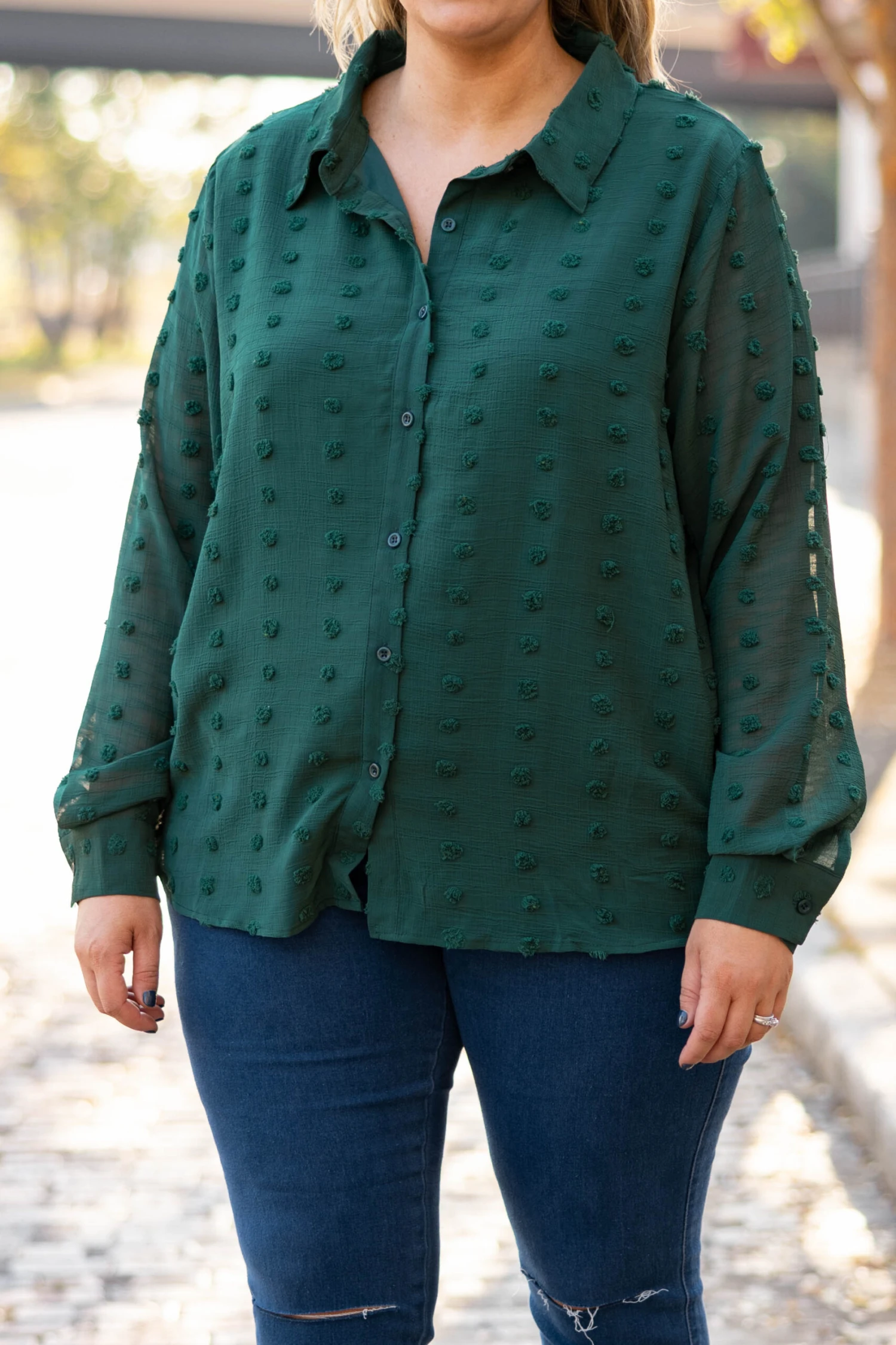 Today Was A Fairytale Top, Hunter Green 6 Today Was A Fairytale Top, Hunter Green - Image 4