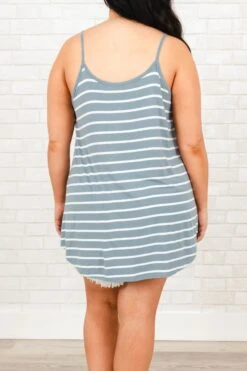 Toes In The Sand Tank, Blue 12 Toes In The Sand Tank, Blue -Chic Soul Store ToesInTheSandTank Blue 1