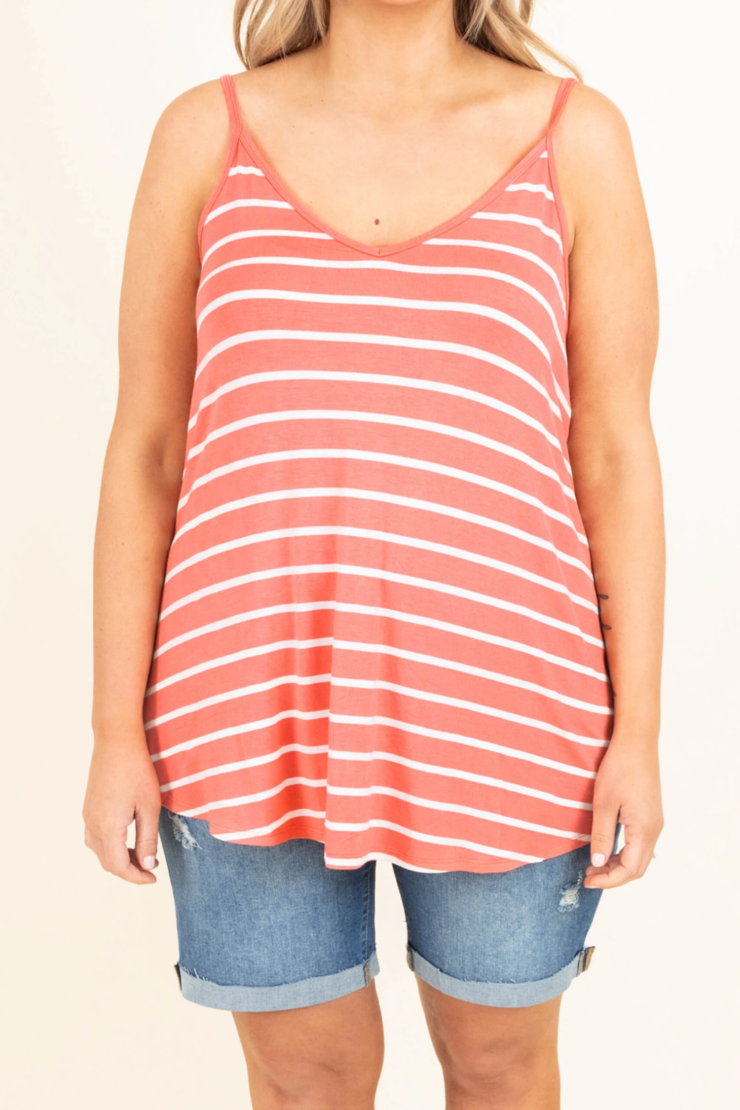 Toes In The Sand Tank, Deep Coral 6 Toes In The Sand Tank, Deep Coral - Image 4