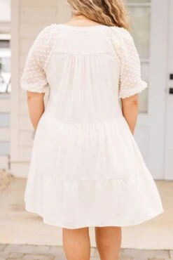 Totally Darling Dress, Oatmeal 11 Totally Darling Dress, Oatmeal -Chic Soul Store TotallyDarlingDress Oatmeal 1