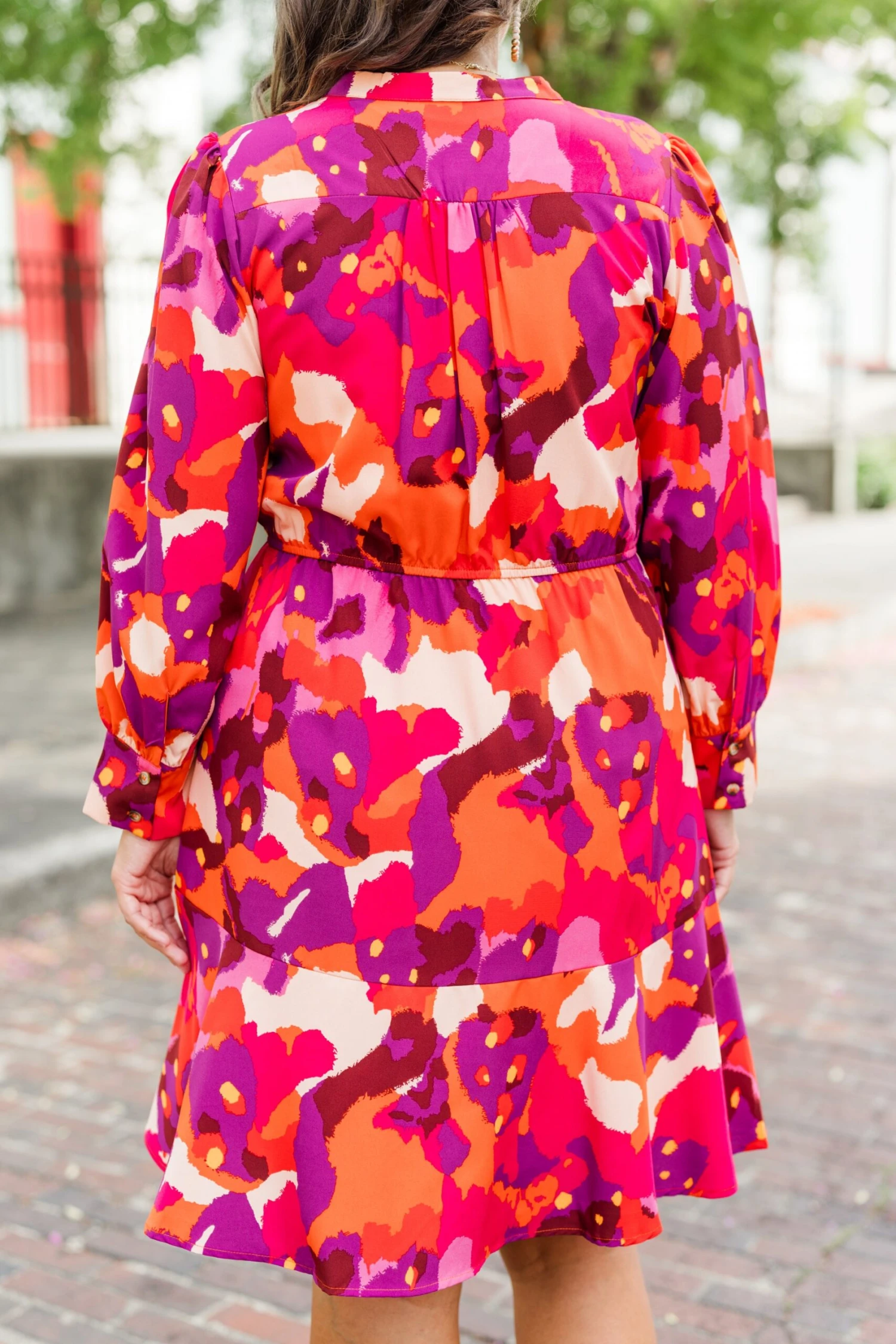 Touch Of Autumn Dress, Pink 9 Touch Of Autumn Dress, Pink - Image 7