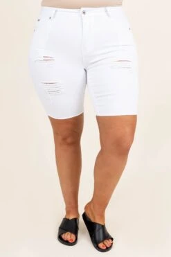 Tough Night Shorts, White 10 Tough Night Shorts, White -Chic Soul Store ToughNightShorts White 2