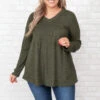 Train To The City Sweater, Olive -Chic Soul Store TrainToTheCitySweater Olive 9286