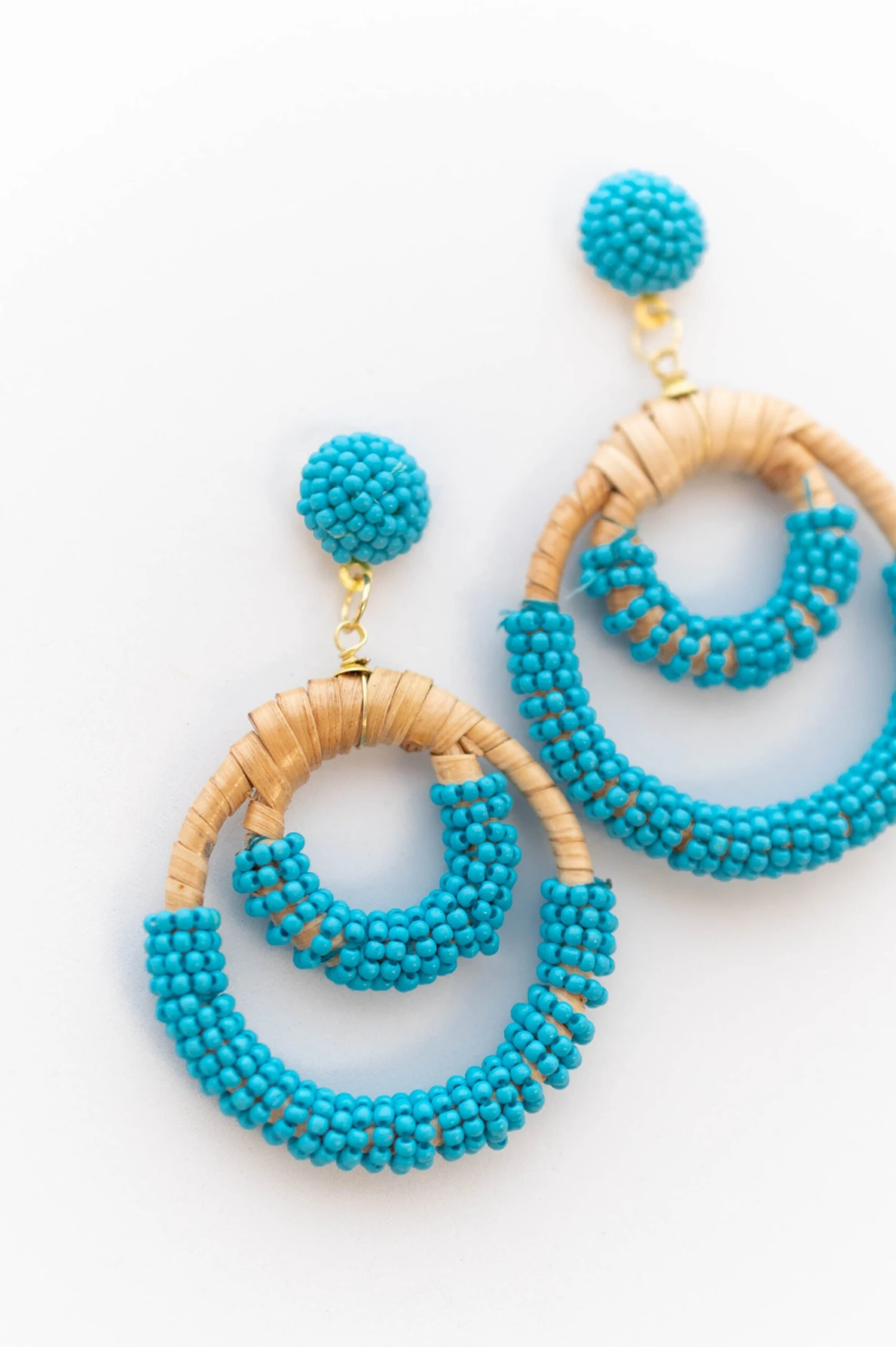 Tropical Destinations Earrings, Blue 4 Tropical Destinations Earrings, Blue - Image 2