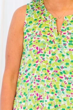 Tropical Dreamin' Tank, Green 13 Tropical Dreamin' Tank, Green -Chic Soul Store TropicalDreamin Tank Green 4