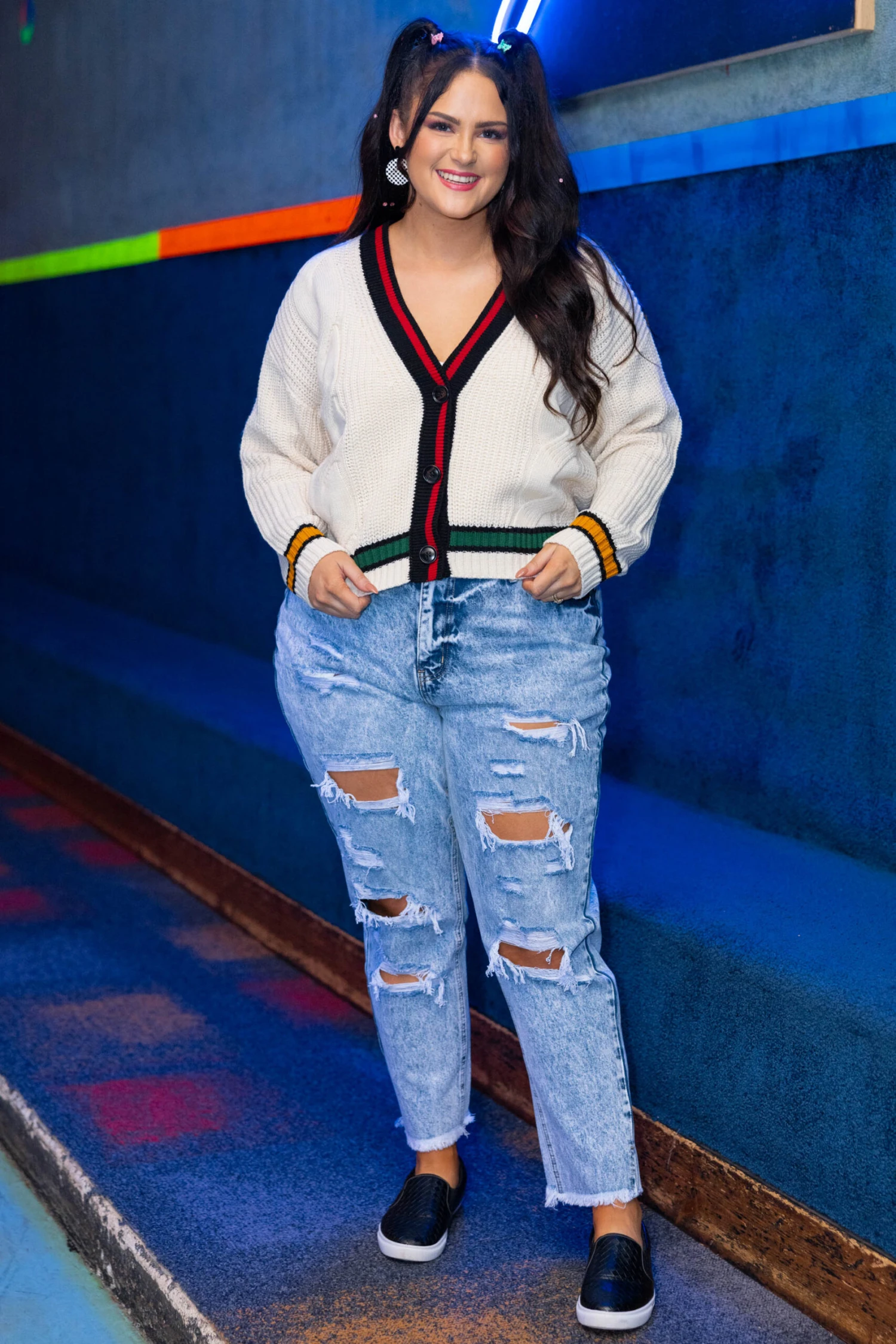 Trouble Finds Me Cardigan, Cream 4 Trouble Finds Me Cardigan, Cream - Image 2