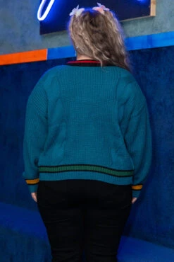 Trouble Finds Me Cardigan, Teal -Chic Soul Store TroubleFindsMeCardigan Teal 2